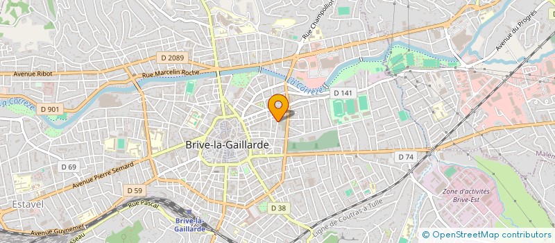 localisation de l'entreprise MADAME MARIE-HELENE BADEFORT à BRIVE-LA-GAILLARDE