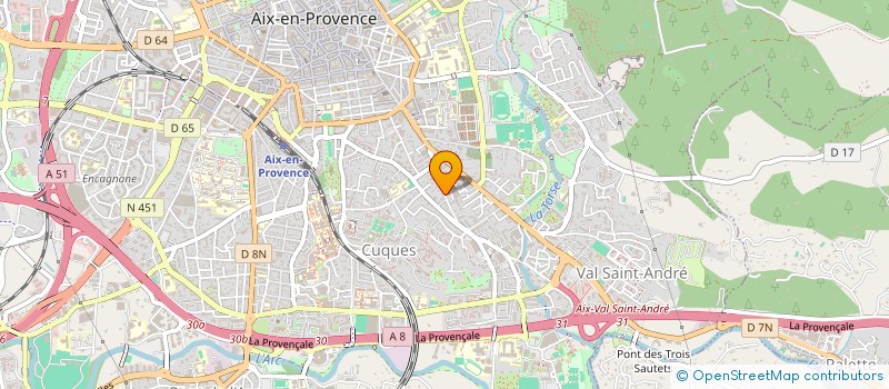 localisation de l'entreprise MADAME MARIE-HELENE BADUEL à AIX EN PROVENCE