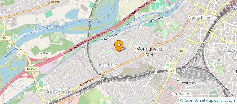 localisation de l'entreprise MADAME MARIE-HELENE BALLAND  MONTIGNY-LES-METZ