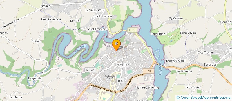 localisation de l'entreprise MADAME MARIE HELENE BEAUFILS à TREGUIER