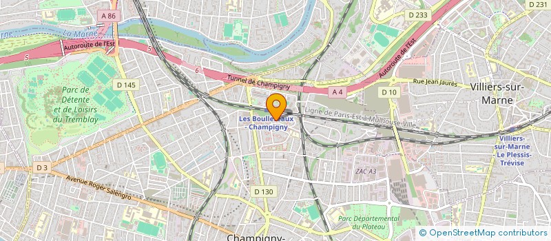 localisation de l'entreprise MADAME MARIE-HELENE BEDAUX à CHAMPIGNY-SUR-MARNE