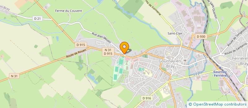 localisation de l'entreprise MADAME MARIE-HELENE BELLEMERE à GOURNAY-EN-BRAY