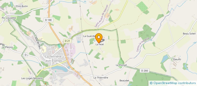 localisation de l'entreprise MADAME MARIE-HELENE BENARD à LA FERRIERE AUX ETANGS