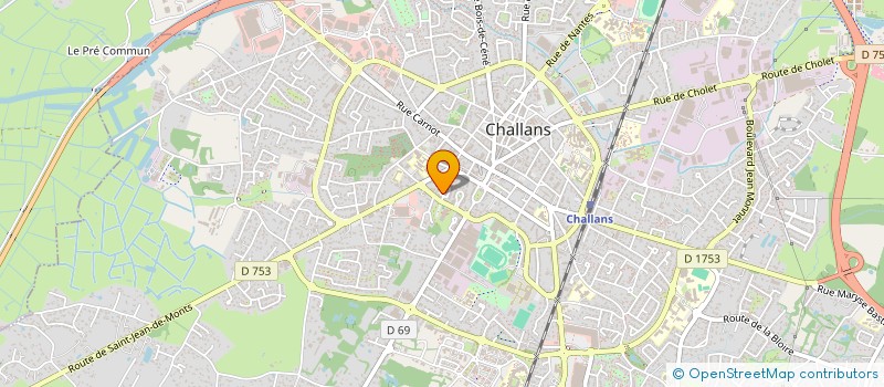 localisation de l'entreprise MADAME MARIE-HELENE BERTIN à CHALLANS