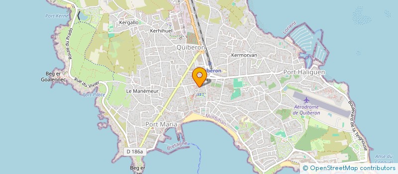 localisation de l'entreprise MADAME MARIE-HELENE BERTRAND à QUIBERON