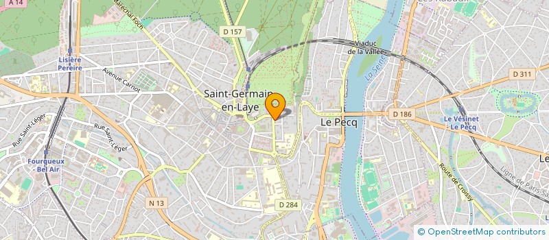 localisation de l'entreprise MADAME MARIE-HELENE BEZOMBES  SAINT-GERMAIN-EN-LAYE