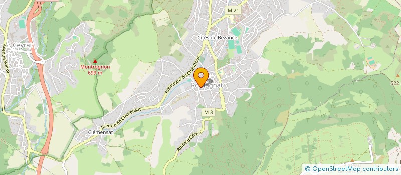 localisation de l'entreprise MADAME MARIE HELENE BLONDEL à ROMAGNAT