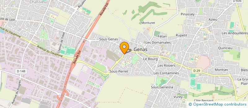 localisation de l'entreprise MADAME MARIE-HELENE BORNICAT  GENAS