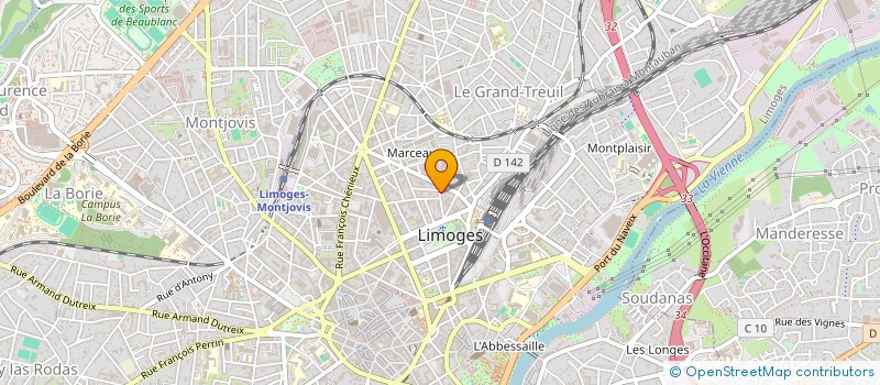localisation de l'entreprise MADAME MARIE-HELENE BRION à LIMOGES