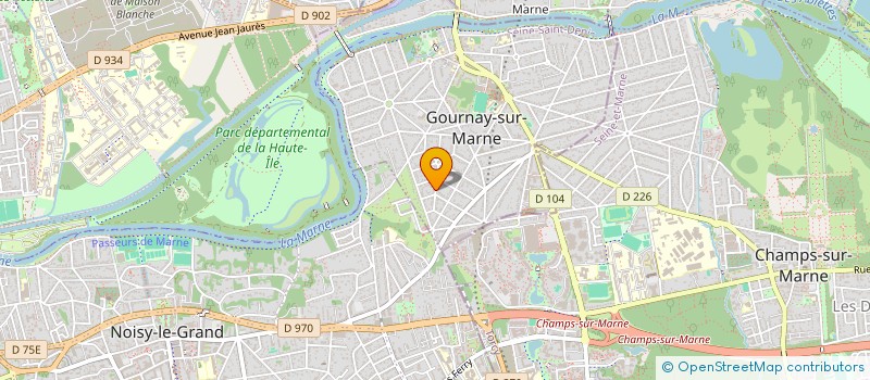 localisation de l'entreprise MADAME MARIE-HELENE BRUNEAU  GOURNAY-SUR-MARNE