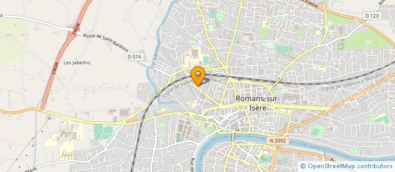 localisation de l'entreprise MADAME MARIE-HELENE BRUYAT  ROMANS-SUR-ISERE