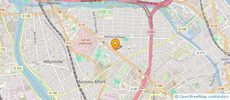 localisation de l'entreprise MADAME MARIE-HELENE BUTTE  MAISONS-ALFORT