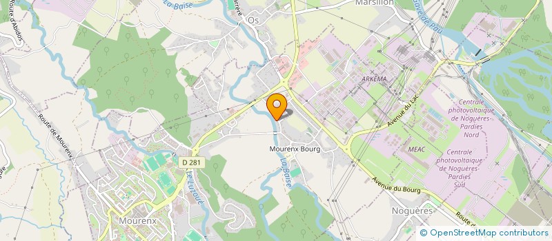 localisation de l'entreprise MADAME MARIE HELENE CARSUZAA  MOURENX