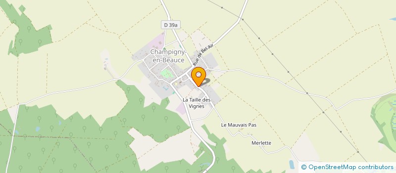 localisation de l'entreprise MADAME MARIE-HELENE CARVALHO  CHAMPIGNY-EN-BEAUCE