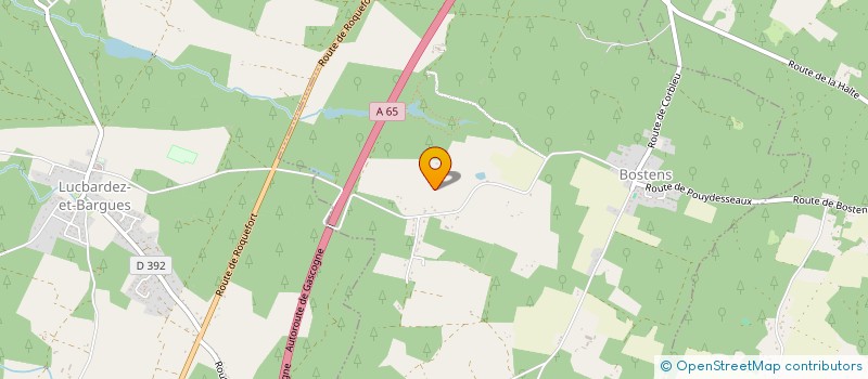 localisation de l'entreprise MADAME MARIE-HELENE CAZALIS  BOSTENS