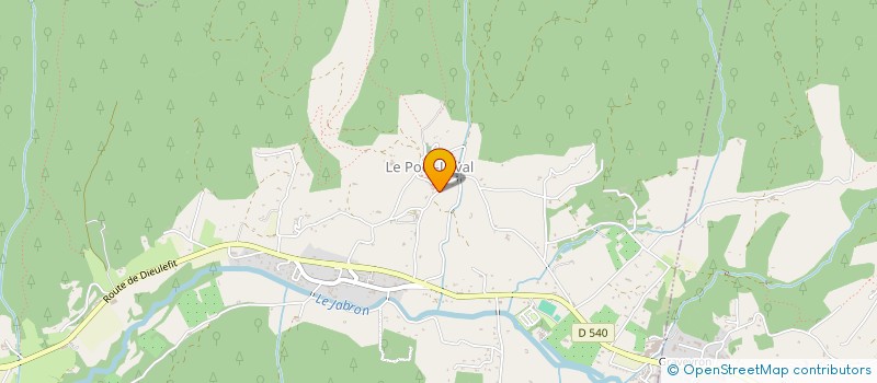 localisation de l'entreprise MADAME MARIE-HELENE CHAFFOIS  SAINT-GERVAIS-SUR-ROUBION