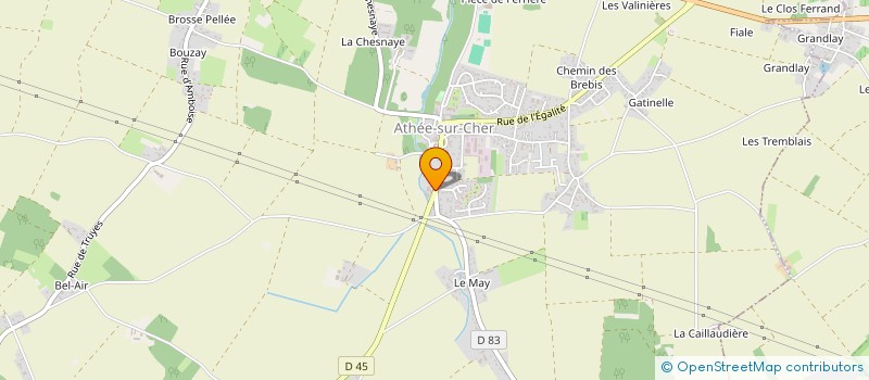 localisation de l'entreprise MADAME MARIE HELENE CHEVIGNY à ATHEE-SUR-CHER