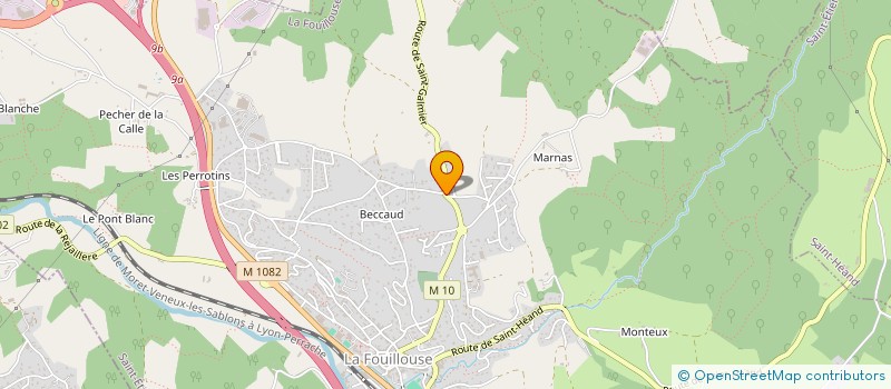 localisation de l'entreprise MADAME MARIE HELENE CLAIRET  LA FOUILLOUSE