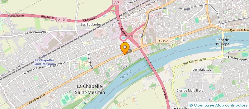 localisation de l'entreprise MADAME MARIE-HELENE CLAVERY  LA CHAPELLE-SAINT-MESMIN