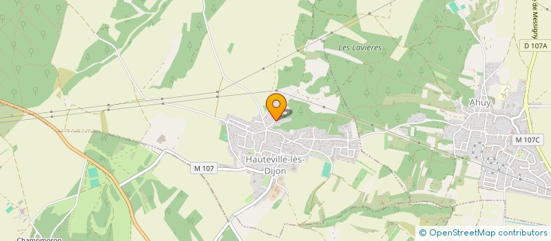 localisation de l'entreprise MADAME MARIE-HELENE COCHET  HAUTEVILLE-LES-DIJON