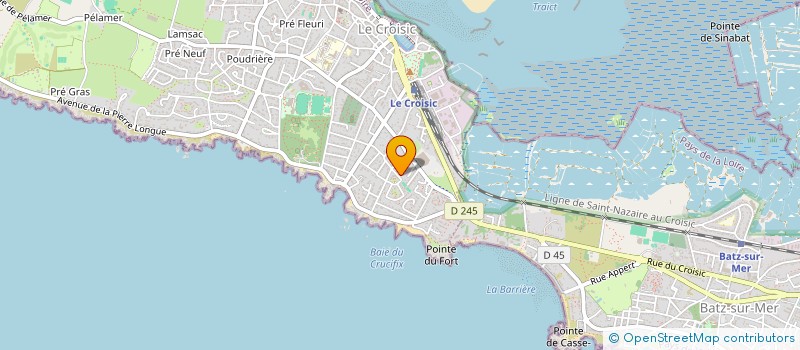 localisation de l'entreprise MADAME MARIE HELENE COIC  LE CROISIC