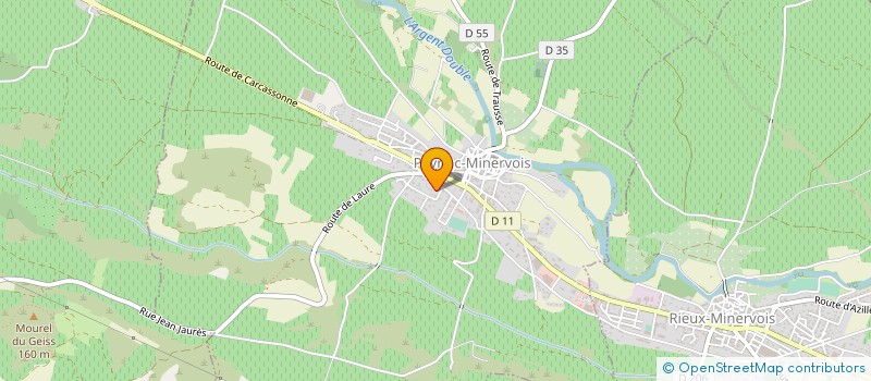 localisation de l'entreprise MADAME MARIE-HELENE CORREIRA  PEYRIAC-MINERVOIS