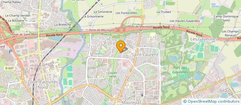 localisation de l'entreprise MADAME MARIE-HELENE COUASNON  RENNES