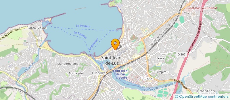 localisation de l'entreprise MADAME MARIE-HELENE COUDROY à SAINT-JEAN-DE-LUZ