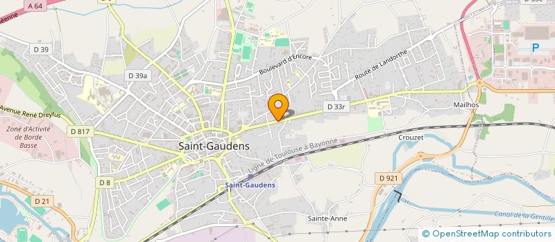 localisation de l'entreprise MADAME MARIE-HELENE COUSSERAN  SAINT-GAUDENS