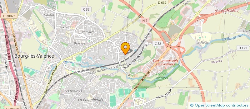 localisation de l'entreprise MADAME MARIE-HELENE DA SILVA  BOURG-LES-VALENCE