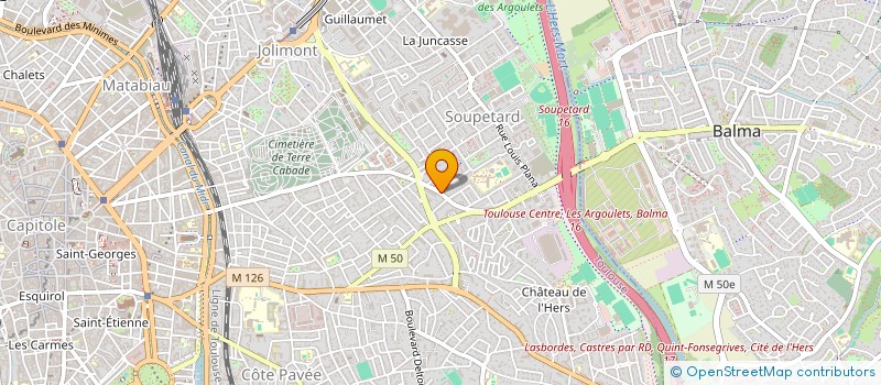 localisation de l'entreprise MADAME MARIE HELENE DAGUILLANES à TOULOUSE