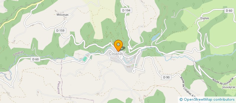 localisation de l'entreprise MADAME MARIE-HELENE DELON à COUPIAC