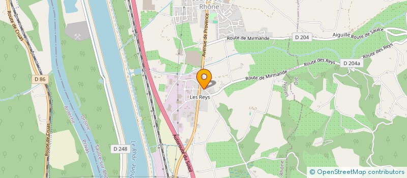 localisation de l'entreprise MADAME MARIE HELENE DEVISE  SAULCE-SUR-RHONE