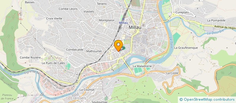 localisation de l'entreprise MADAME MARIE-HELENE DISPARD à MILLAU