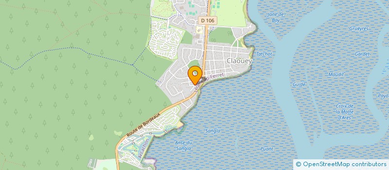 localisation de l'entreprise MADAME MARIE HELENE DOUET  LEGE-CAP-FERRET