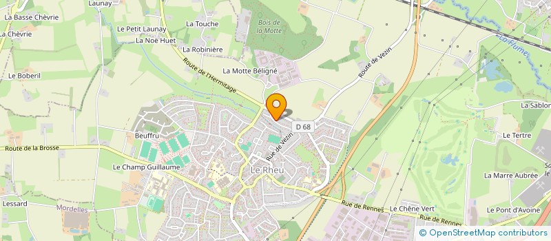 localisation de l'entreprise MADAME MARIE-HELENE DUCHESNE  LE RHEU