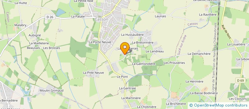 localisation de l'entreprise MADAME MARIE-HELENE DUCOIN  CASSON