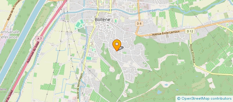 localisation de l'entreprise MADAME MARIE HELENE DUFFES  BOLLENE