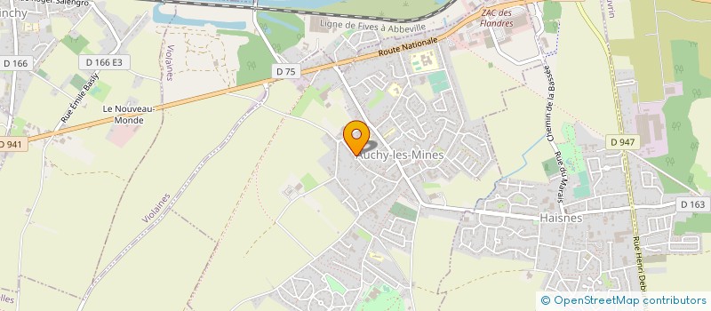 localisation de l'entreprise MADAME MARIE HELENE DUFOUR à AUCHY-LES-MINES