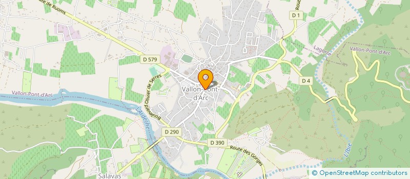 localisation de l'entreprise MADAME MARIE-HELENE DUPONT  VALLON-PONT-D'ARC