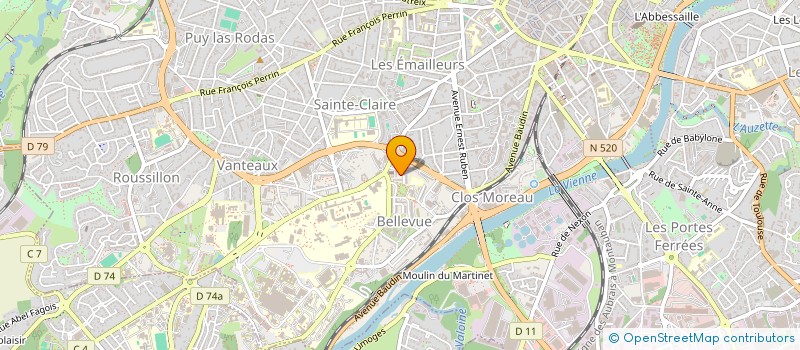 localisation de l'entreprise MADAME MARIE-HELENE DUPUY à LIMOGES