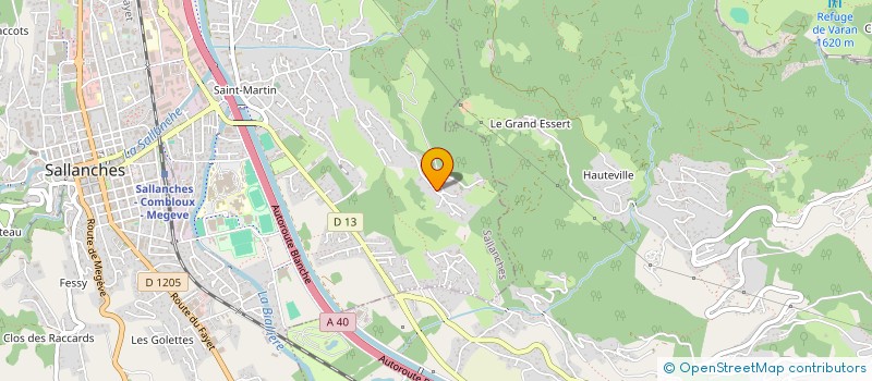 localisation de l'entreprise MADAME MARIE-HELENE ESPARBET  SALLANCHES