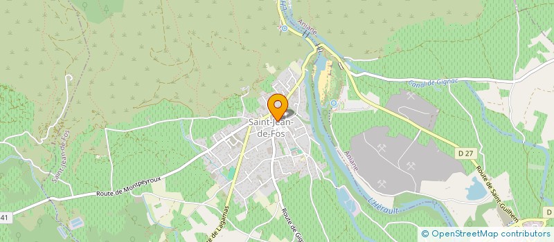 localisation de l'entreprise MADAME MARIE-HELENE FABRE  SAINT-JEAN-DE-FOS