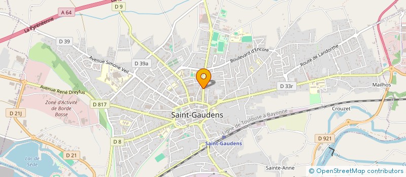 localisation de l'entreprise MADAME MARIE-HELENE FAIVRE à SAINT-GAUDENS