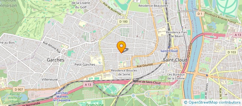 localisation de l'entreprise MADAME MARIE-HELENE FERAUD à SAINT-CLOUD