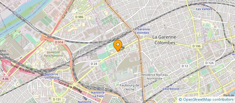 localisation de l'entreprise MADAME MARIE-HELENE FERME  LA GARENNE-COLOMBES