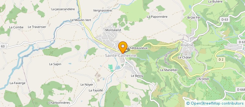 localisation de l'entreprise MADAME MARIE-HELENE FRENE  SAINTE-CATHERINE