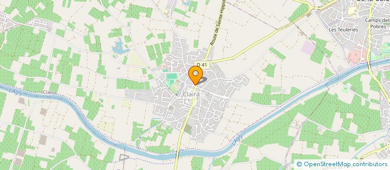 localisation de l'entreprise MADAME MARIE HELENE GALY  CLAIRA