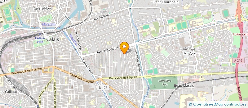 localisation de l'entreprise MADAME MARIE-HELENE GARET  CALAIS