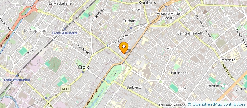 localisation de l'entreprise MADAME MARIE-HELENE GAUTHIER  ROUBAIX